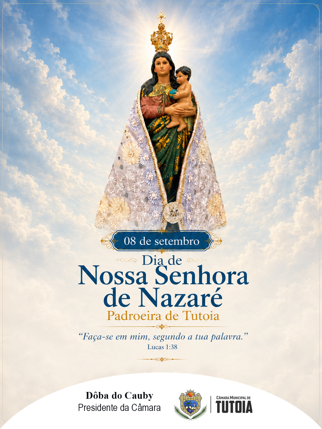  08 de setembro - Dia de Nossa Senhora de Nazaré 2026